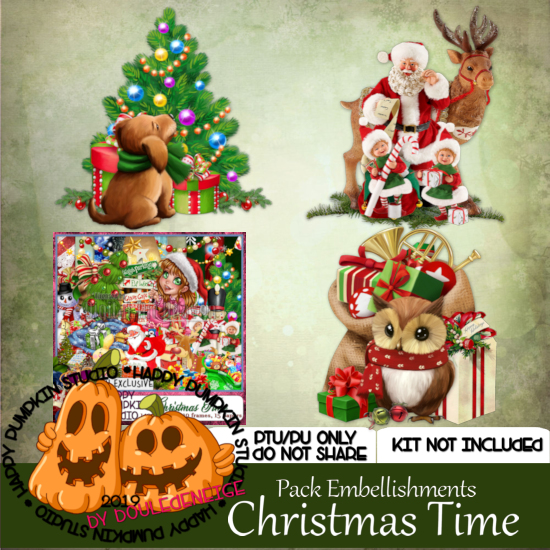 EXCLUSIVE HPS Christmas Time Match AB - embellishments